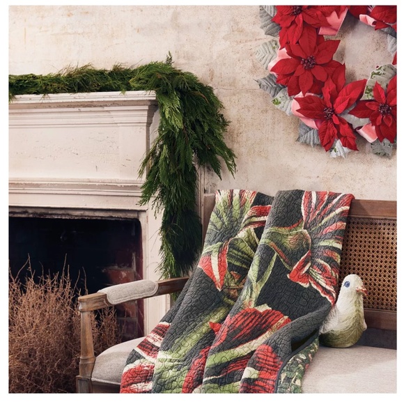 John Derian for Target 26" Poinsettia Wreath - Picture 2 of 4